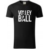 Volleyball nápis - Tričko z organickej bavlny - XL ( Čierna )