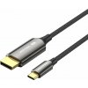 Vention Cotton Braided 8K Bi-Directional USB-C Male to DisplayPort Male Cable 2M Black Zinc Alloy Ty CRFBH
