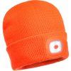 Portwest čepice s LED a USB dobíjením neon orange