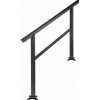 VEVOR Poręcz Schodowa Z Poprzeczką Stop Aluminium 122CM Czarny Kolor