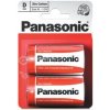 PANASONIC Zinkouhlíkové batérie Red Zinc R20RZ/2BP EU D 1, 5V (Blister 2ks)