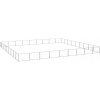 Koterec pre psov strieborný 81 m² oceľ-ForU-3082195