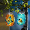 Weltbild Weltbild LED sklenená lampa Motýľ a včielka, 2 ks