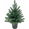 MagicHome vianočný stromček Firian, 3D, jedľa v kvetináči, 60 cm