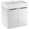 Kúpeľňová skrinka s umývadlom Naturel Stilla 60x60x45 cm biela STILLAD06033U2