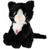 Teddies Mačka sediaca plyš so zvukom 20cm v sáčku 0+