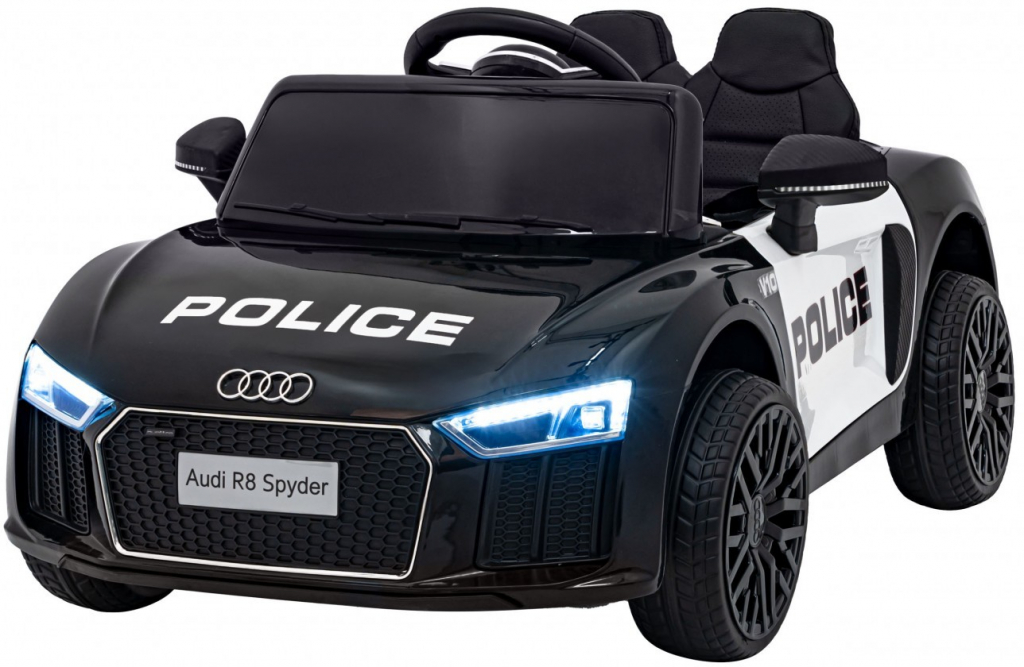 Mamido Detské elektrické autíčko Audi R8 Spyder polícia