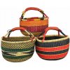 GLOBO Fair Trade Partner Bolga kôš z Ghany, rôzne farby, okrúhly, 36-42 cm
