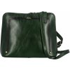 Dámska kožená crossbody kabelka tmavozelená - Katana Elenka zelená