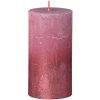 Bolsius Rustic, Vianočná Sunset Ash Rose+ Red 130/68 mm