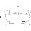 Sada brzdových platničiek kotúčovej brzdy BREMBO P 85 103