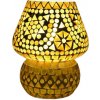Mosaic lampa stolná orientálna Mushroom AMBER 17 cm