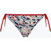 Spodný diel plaviek Tommy Hilfiger Cheeky String Side Tie Print drops motion ecru (L)