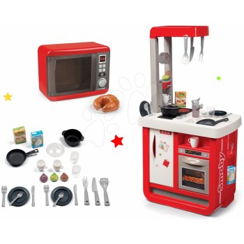 Smoby Set kuchynka elektronická Bon Appetit s kávovarom a mikrovlnka Tefal Elec Micro Wave so zvukom a svetlom