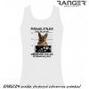Tielko RANGER® - motív GERMAN SHEPHERD Biela XXL