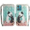 Peňaženkové 3D puzdro na Motorola Edge 40 Neo - Black White Cat