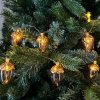 SIRIUS LED svetelné žalude, 8 kusov na reťazi, dĺžka 1,3 m, zlatá