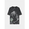 The Witcher Game The Witcher The Wild Hunt Short Sleeved Washed Men's T-shirt Grey