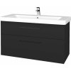 Dreja Umývadlová skrinka Q MAX SZZ2 105 - N03 Graphite / Úchytka T06 / N03 Graphite