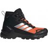 Pánska outdoorová obuv adidas, SKYCHASER AX5 MID GTX CLIMA čierna,oranžová,biela,strieborná, 44 EU