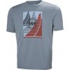 Pánské triko Helly Hansen, HP RACE GRAPHIC sivá,mix S