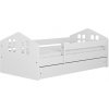 Kocot kids Detská posteľ Kacper biela, variant 80x160, se šuplíky, bez matrace