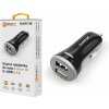 Nabíjačka do auta ALIGATOR s 2xUSB výstupom, 3.4a, smart IC, čierna