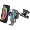 Držiak na mobil CellularLine Pilot Instant, bezdrôtové nabíjanie (PILOTINSTWIRK) čierny