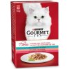 Vlhké krmivo pre mačky Purina Gourmet Mon Petit mix príchutí 6 x 50 g