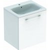Geberit Selnova Square Umývadlová skrinka 64x59x48 cm, s umývadlom, 1 dvierka, lesklá biela 501.252.00.1