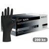 UNIGLOVES Nitrilové rukavice čierne - Soft Black, 200 ks Veľkosť: M (8)