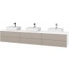 Dreja Kúpeľňová skrinka MODULE SZZ6 240 umývadlo Joy 3 - N01 Biela lesk / N07 Stone / Ľavé + Stred