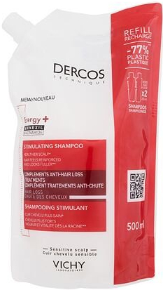 Vichy Dercos Energy+ 500 ml energizující šampon proti padání vlasů náplň