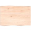 Stolová doska 60x40x(2-4) cm neošetrený masív živé hrany-ForU-363864