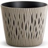 Prosperplast Kvetináč SANDY ROUND ECO WOOD naturo 18,9 cm