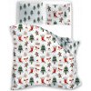 Posteľná Bielizeň bavlnená vianočná 140x200 scandic 078 perníčky