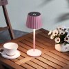 Lindby stolová LED lampa Esali, ružová, kov, IP54 - 10012696