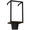 Luminex Nástenný kvetináč 38 x 18 cm čierna LU8091