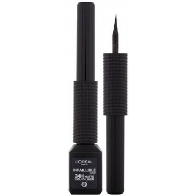 L'Oréal Paris Infaillible Grip 24H Matte Liquid Liner matná tekutá oční linka 3 ml odstín 01 Black