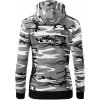 Evolution of man (Enduro) - Mikina dámska trendy zipper s kapucňou - S ( Šedý maskáč )