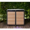 Westmann Lacina oceľový box na odpadkové koše 2 x 240 l antracit 80 x 68 x 116 WMJGBC212-2