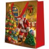 Darčeková taška PAW Santa is here, stredná 20x10x25 cm