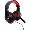 GEMBIRD Slúchadlá/headset Gembird GHS-U-5.1-01, káblové, s hlavovým mostom, herné, čierna, červená