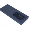 Lotosan LK8881 LOTOSTONE nástenné umývadlo v doske 120 cm, pravé 121 x 12 x 46 cm ocean matná