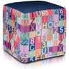 Ecopuf Taburetka Ecopuf Kocka Modern plyš DG32/A15