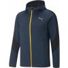Pánska mikina Puma, EVOSTRIPE WARM FULL ZIP HOODIE modrá,čierna,sivá,žltá S