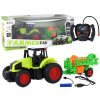 LEAN TOYS RC Traktor s postrekovačom 1:16
