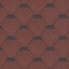 SHINGLAS Strešný asfaltový šindeľ ROCK HEXAGONAL červená