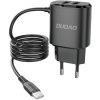 DUDAO 54345 DUDAO A2ProT 12W Sieťová nabíjačka + USB Typ-C kábel čierna