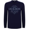 Superfutbal Pánske tričko dlhý rukáv Los Blancos, tmavo modré Veľkosť: M